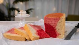 满满少女心---粉色渐变吐司