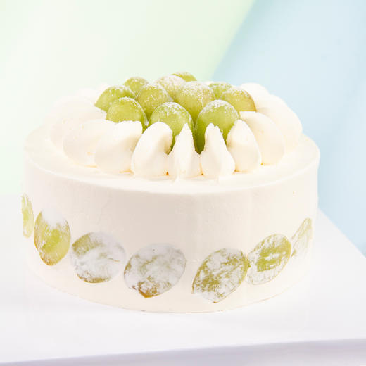 （咸味）奶油【春の生机】- 新鲜水果+焦糖脆脆夹心，清新青提蛋糕 商品图4