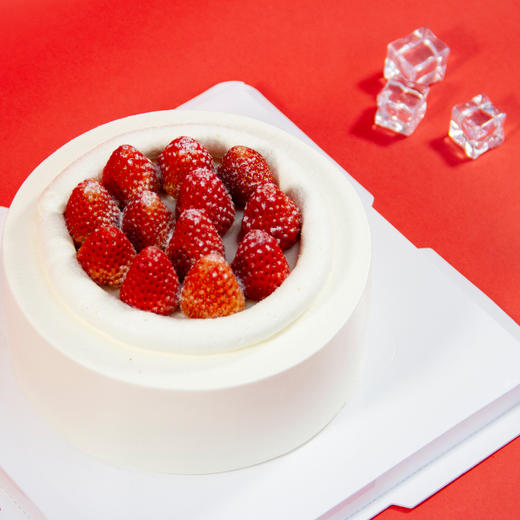 （咸味）动物奶油【冬の余晖】- 新鲜水果+焦糖脆脆夹心（11月——2月正值草莓，这时候的很好吃哦，其他时间购买草莓蛋糕会偏酸哦 ） 商品图2