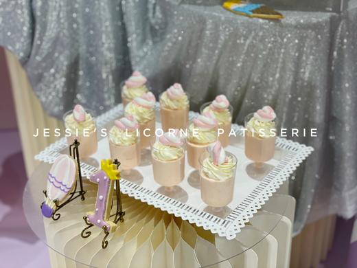 粉色系公主风宝宝宴甜品台 商品图2