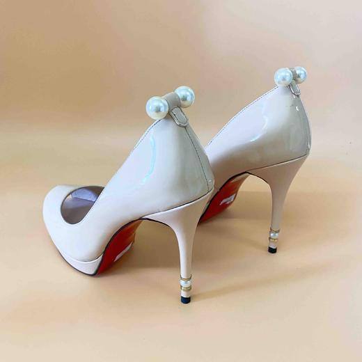 LF.CHOICE  B502  超高跟细跟防水台单鞋女珍珠浅口高跟鞋 商品图3