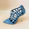 LF.CHOICE  B503   夏季透气网格罗马性感凉靴女尖头高跟鞋细跟拉链短靴 商品缩略图1