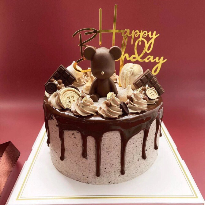 巧克小熊—男士男孩巧克力蛋糕