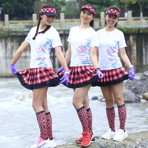 格格舞压缩减震专业功能跑步运动长筒袜2色 商品图4