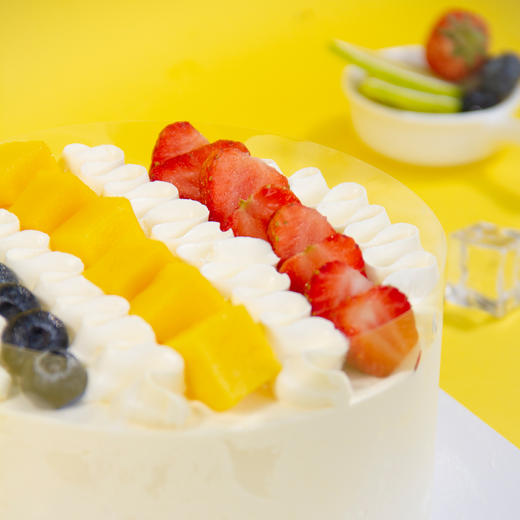 （咸味）奶油【秋の清雅】-新鲜水果+焦糖脆脆夹心，三色水果整齐摆放，直接治愈了强迫症 商品图2