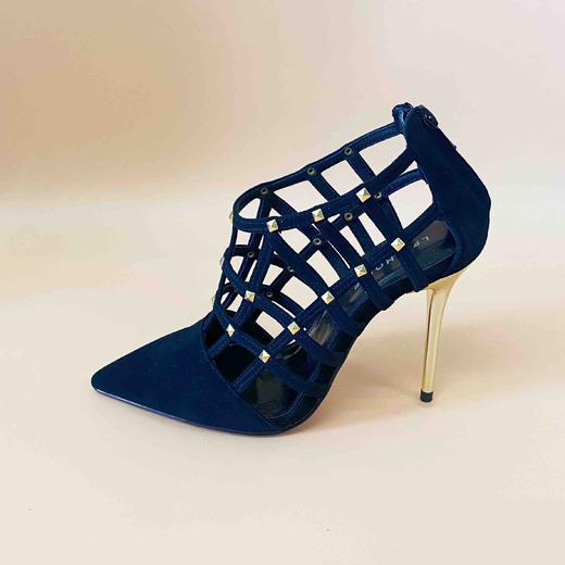 LF.CHOICE  B503   夏季透气网格罗马性感凉靴女尖头高跟鞋细跟拉链短靴 商品图7