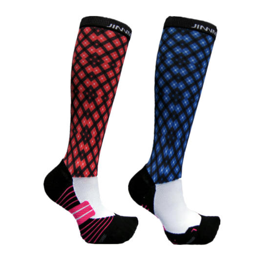 格格舞压缩减震专业功能跑步运动长筒袜2色 商品图7