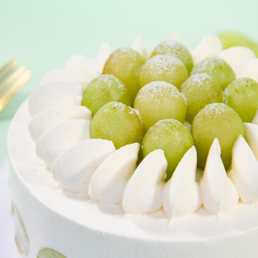 （咸味）奶油【春の生机】- 新鲜水果+焦糖脆脆夹心，清新青提蛋糕 商品图2