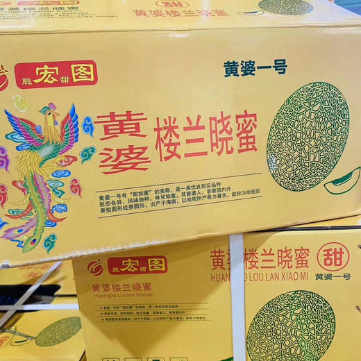 【楼兰蜜瓜】楼兰晓蜜蜜瓜，脆甜款哈密瓜，个头适中的新疆哈密瓜！ 商品图0