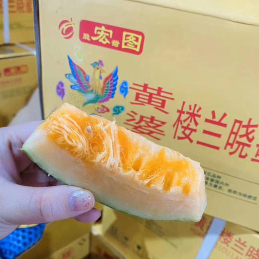 【楼兰蜜瓜】楼兰晓蜜蜜瓜，脆甜款哈密瓜，个头适中的新疆哈密瓜！ 商品图1