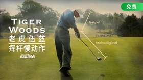 老虎伍兹 | 一号木发球挥杆慢动作（多角度）