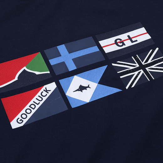 GOOD LUCK /德鲨海洋风圆领微弹舒适短袖T恤LY03570 商品图9