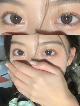 UtooCon月抛美瞳 黑糖小丸子 14.5mm