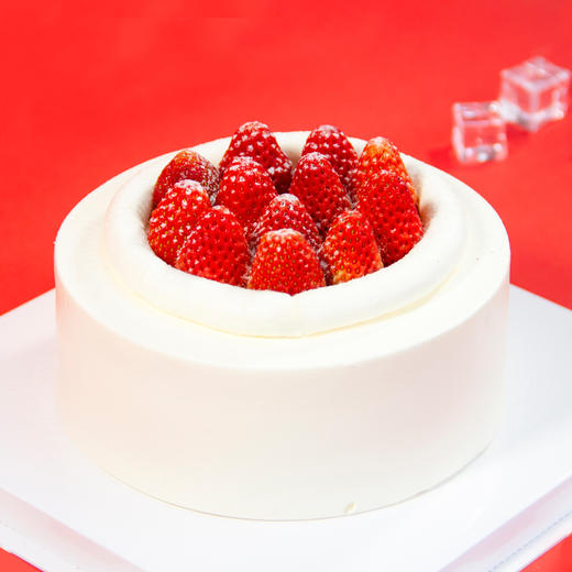 （咸味）动物奶油【冬の余晖】- 新鲜水果+焦糖脆脆夹心（11月——2月正值草莓，这时候的很好吃哦，其他时间购买草莓蛋糕会偏酸哦 ） 商品图1