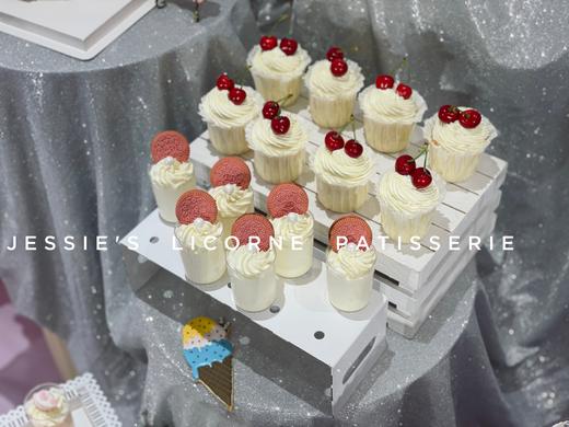 粉色系公主风宝宝宴甜品台 商品图3