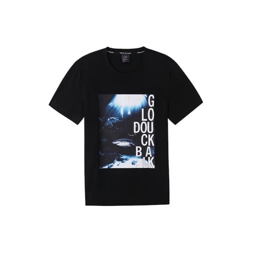 GOOD LUCK德鲨时尚印花弹力圆领T恤FY03522-810 商品图5