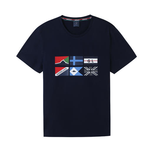 GOOD LUCK /德鲨海洋风圆领微弹舒适短袖T恤LY03570 商品图4