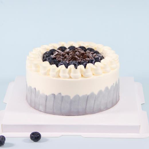 （咸味）奶油【冬の云端】新鲜水果+焦糖脆脆夹心，蓝莓混合巧克力搭配装饰 商品图7