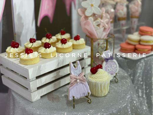 粉色系公主风宝宝宴甜品台 商品图5