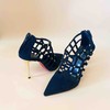 LF.CHOICE  B503   夏季透气网格罗马性感凉靴女尖头高跟鞋细跟拉链短靴 商品缩略图8