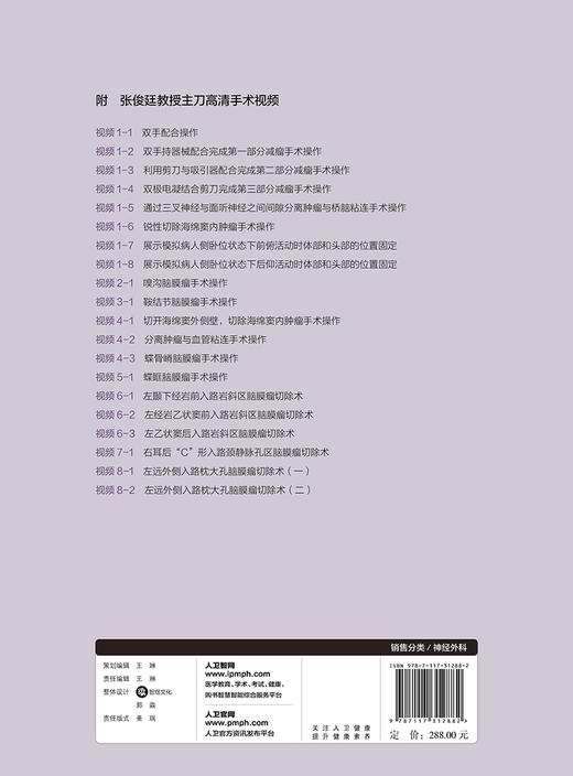 颅底脑膜瘤外科手术精粹 附高清手术视频 张俊廷 主编 神经外科学书籍 嗅沟脑膜瘤鞍结节脑膜瘤 人民卫生出版社9787117312882 商品图2