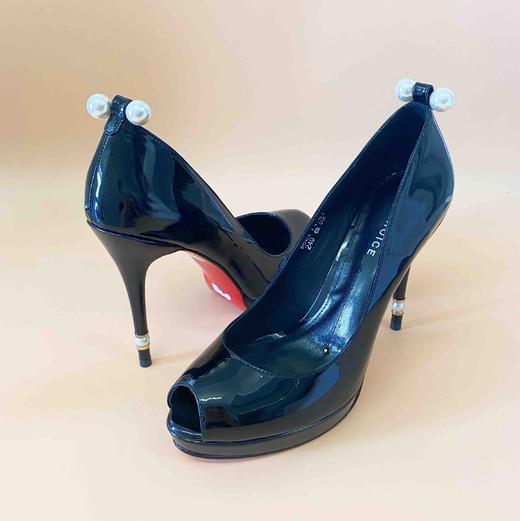 LF.CHOICE  B502  超高跟细跟防水台单鞋女珍珠浅口高跟鞋 商品图8