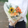 美好时光（A、B款入）丨向日葵香槟玫瑰精致花束 商品缩略图3