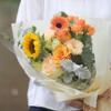 美好时光（A、B款入）丨向日葵香槟玫瑰精致花束 商品缩略图1