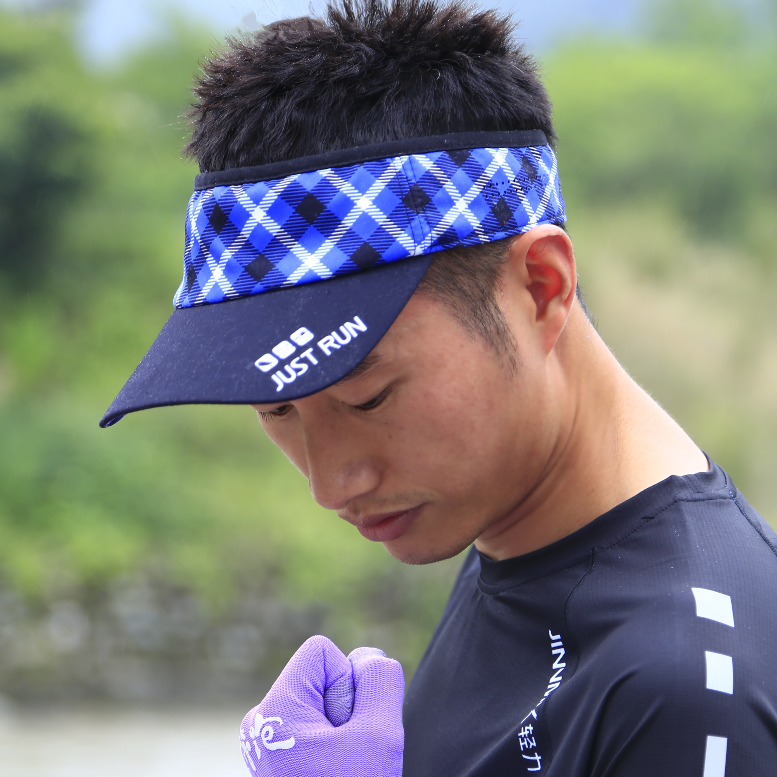 格格打孔超轻防晒透气吸汗排汗运动马拉松越野跑步空顶帽