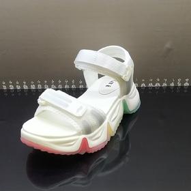 lfgj jeans BJ808 夏季炫酷运动彩虹鞋底凉鞋
