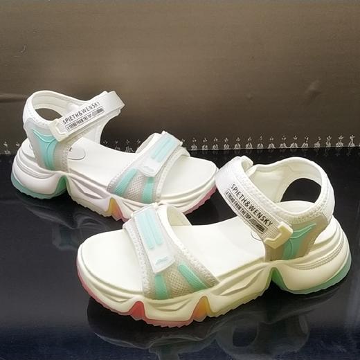 lfgj jeans BJ808 夏季炫酷运动彩虹鞋底凉鞋 商品图11