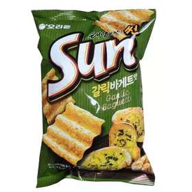 好丽友sun大蒜玉米片80g오리온썬갈릭바게트맛80g