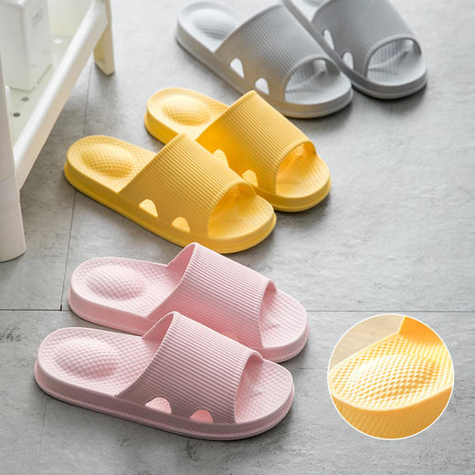 【清凉厚底拖鞋】夏季按摩pvc浴室防滑拖鞋 室内家居情侣居家凉拖鞋 商品图3