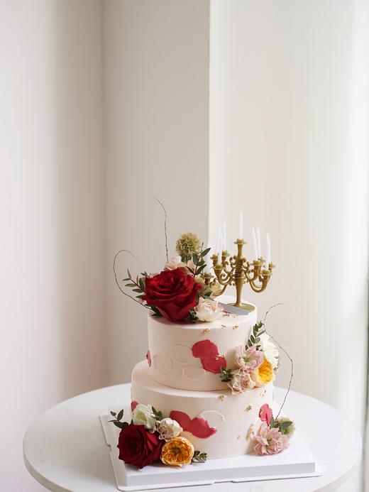 红色系烛台鲜花 商品图1