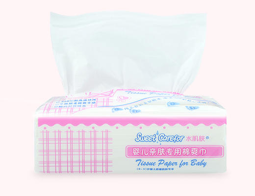 水肌肤婴童专用棉爽巾-家庭装（礼包便携）内含30包抽纸 商品图2
