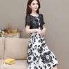 YWE  LTT21A85修身气质小个子雪纺印花连衣裙 商品缩略图1