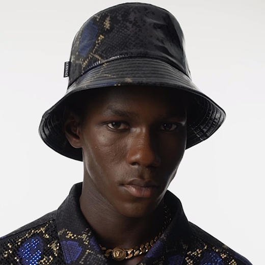 VERSACE 范思哲 男士PYTHON印花渔夫帽 混色 ICAP013 1F00543 5E000 商品图3