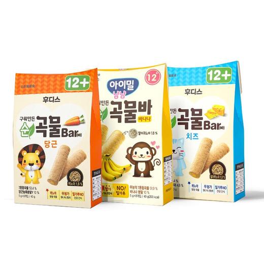 【3盒装】日东福德食谷物棒1岁+【3种口味】韩国进口 宝宝零食 商品图0