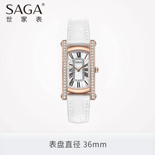 SAGA世家女士手表品牌腕表时装表经典简约正品防水石英ins小方表 商品图0