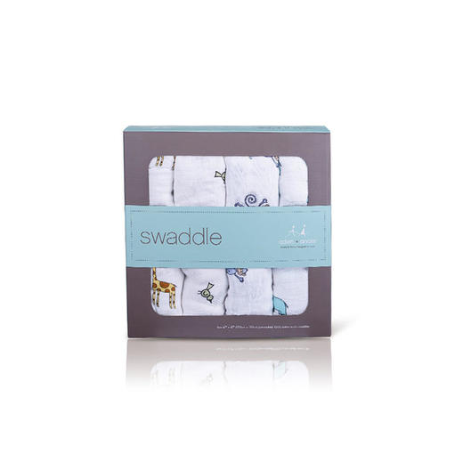 美国aden+anais 婴儿多功能加厚舒适襁褓包巾4只装 （不支持无理由退换）[福利品] 商品图2