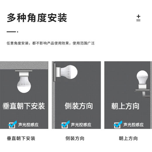声光控球泡灯 商品图3