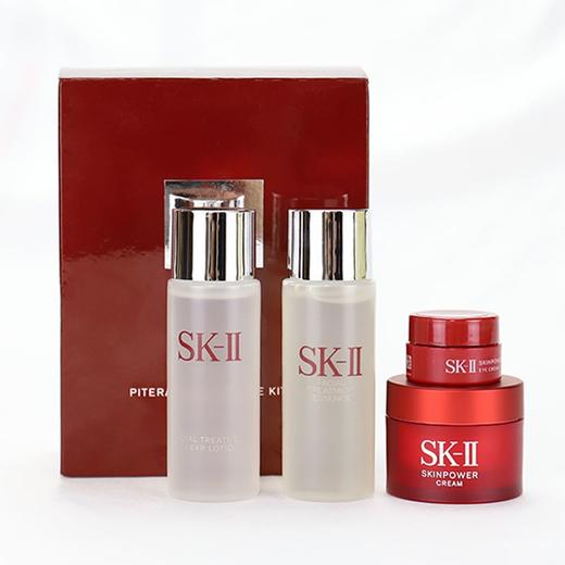 【香港直邮】SK-II 护肤护理中样四件套 神仙水30ML+清莹露30ML+面霜15ML+眼霜2.5ML 商品图0