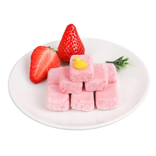 好麦多 冻干草莓酸奶块/黄桃酸奶块 果香馥郁 奶味香醇 每一口都像在