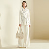 AT1XC4843颈袖添香2021秋冬新款女装白色简约气质时尚职业修身通勤女士套装 白色简约气质时尚职业修身通勤女士套装 商品缩略图2