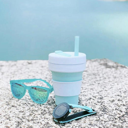 【亏本清仓】 STOJO 可压缩水杯 便携硅胶折叠运动水杯470ml （不支持无理由退换）[福利品] 商品图5