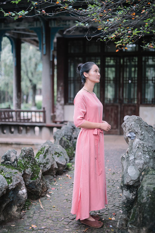 夏原创女装连衣裙中国风连衣裙新款宽松文艺复古PZ-15 商品图8