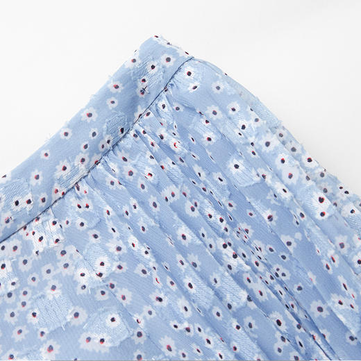 VIMAGE纬漫纪女装夏季新款高腰印花雪纺不规则半身裙V1506113 商品图4