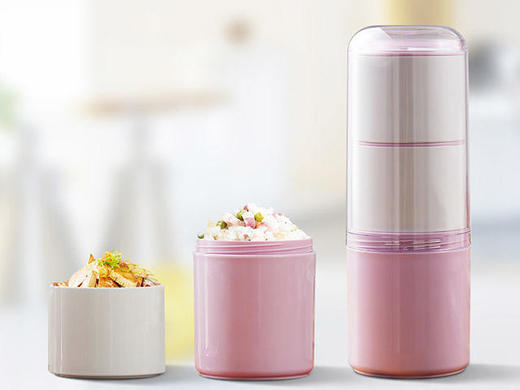 【亏本清仓】可以放进微波炉加热的午餐杯 饭盒便携多层分格婴幼儿指定的Tritan材质（不支持无理由退换） [福利品] 商品图8