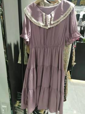 洛呗一时尚连衣裙天丝棉