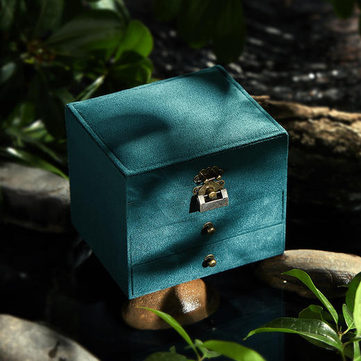 【网红爆款宝首饰盒项链戒指饰品盒】耳环耳饰礼品盒桌面多层首饰收纳盒 商品图2